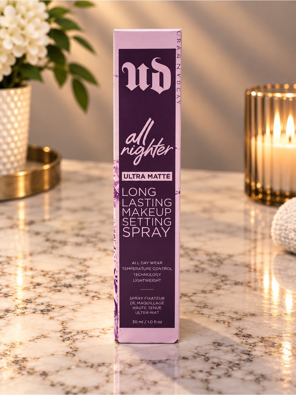 Urban Decay Purple Long-Lasting Makeup Setting Spray - All Nighter Ultra Matte